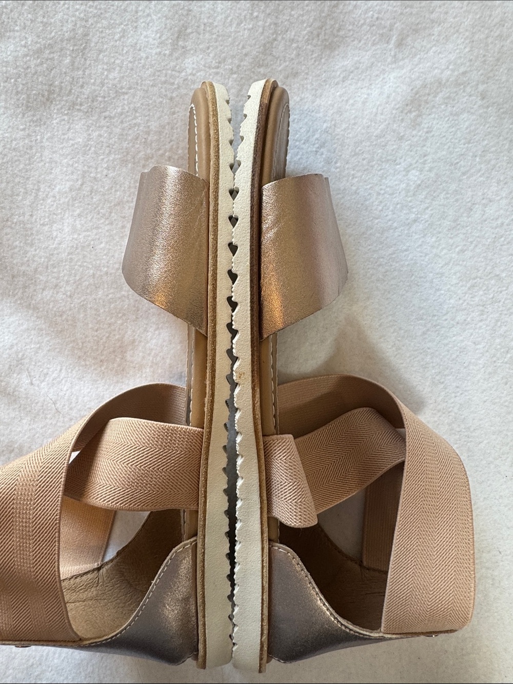 Sorel Ella Sandals NWOT Metallic Size 8.5 - Picture 6 of 7
